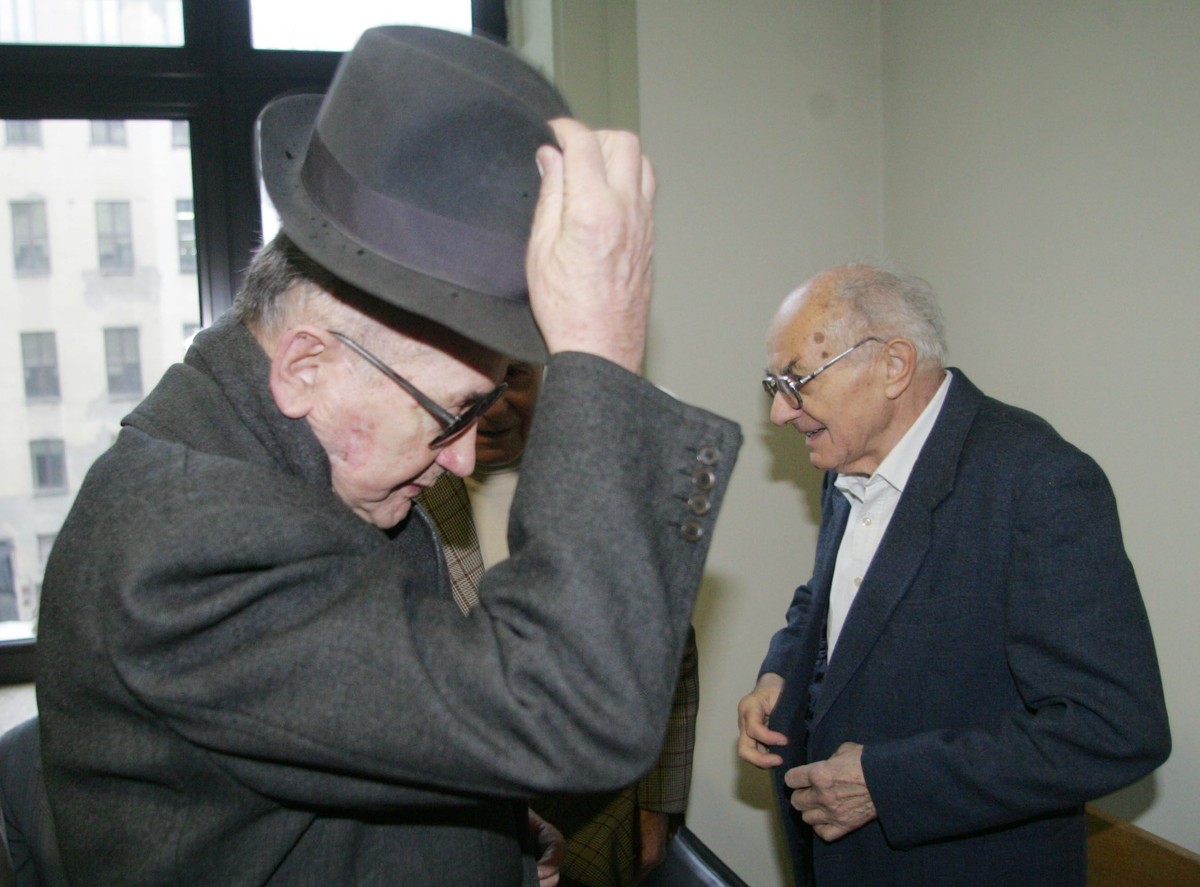 Generał Wojciech Jaruzelski i Stanisław Kociołek