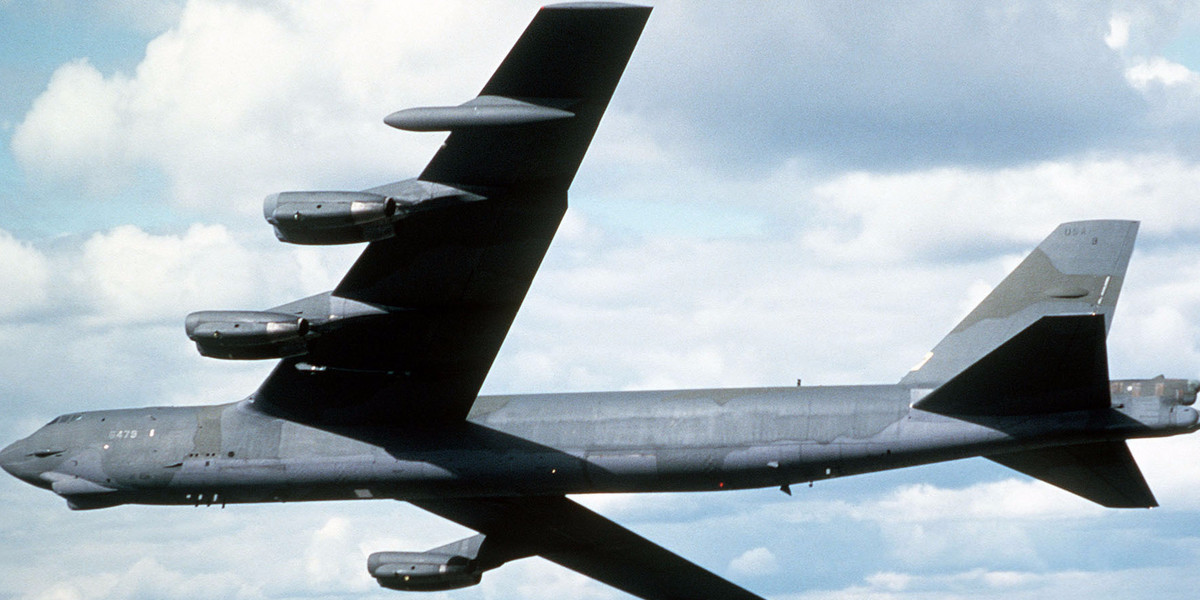 An engine literally fell off a US Air Force B-52 bomber while in flight