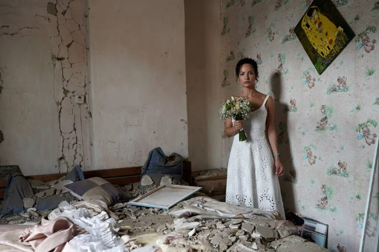 Ukrainka w sukni ślubnej