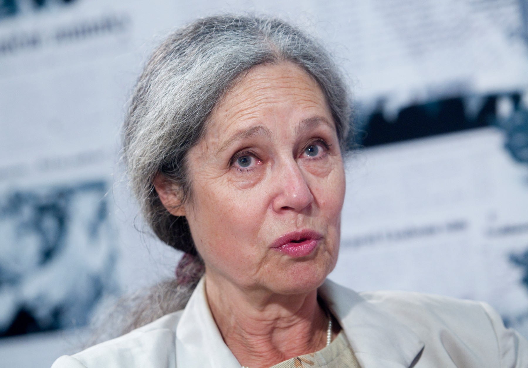 Bývalá česká herečka, spisovateľka a politička Taťana Fischerová.