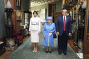 Trumpowie u królowej Elżbiety