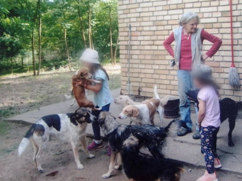 Devojčice se igraju sa psima