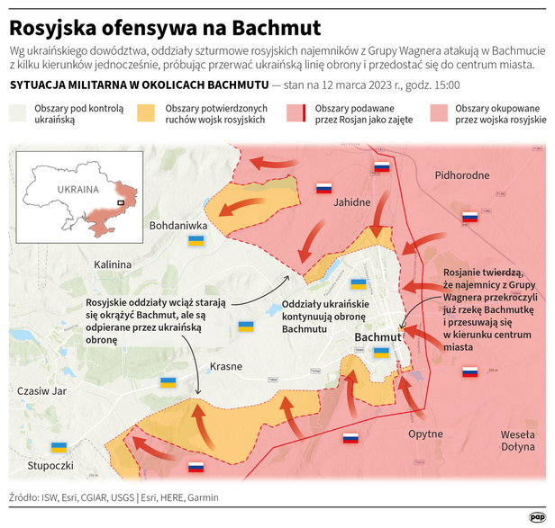 Rosyjska ofensywa na Bachmut