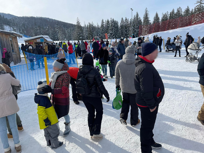 "Snowlandię" odwiedziło wiele rodzin z dziećmi 