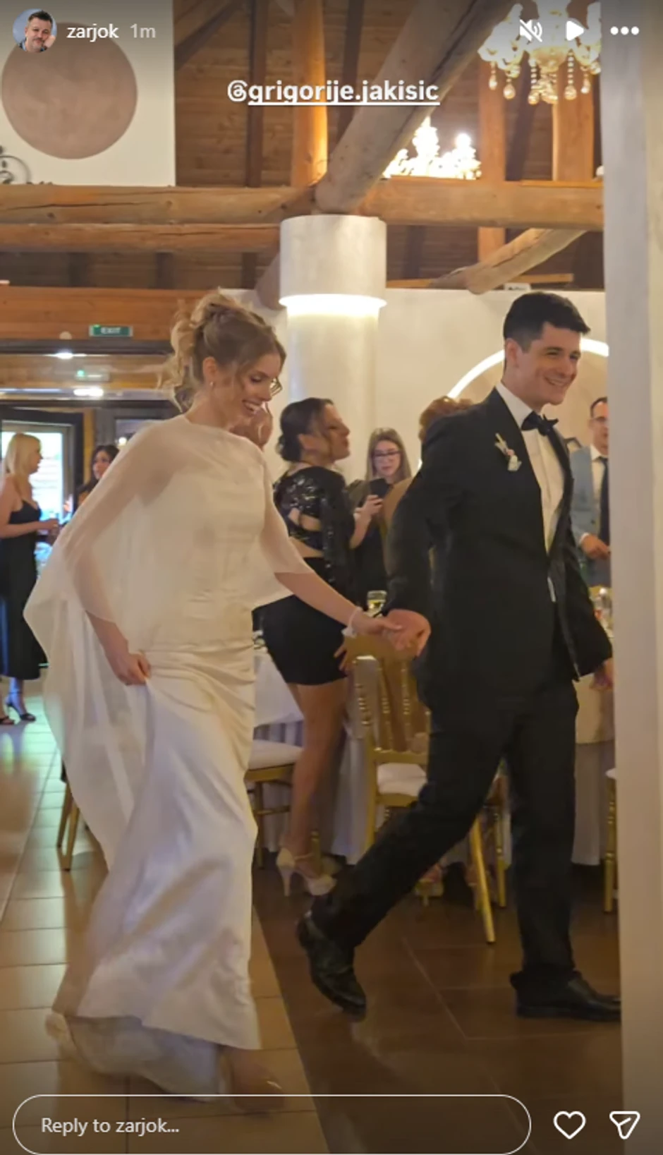 Glumac Grigorije Jakišić se oženio