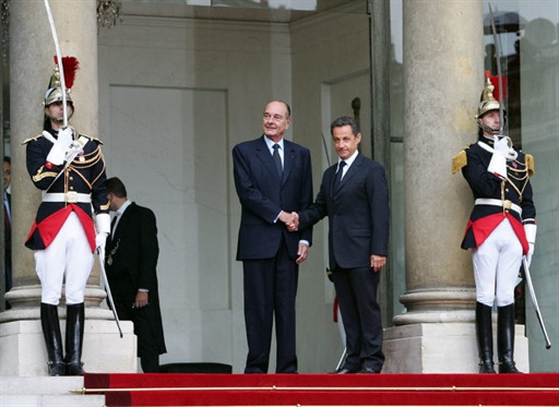 FRANCE - POLITICS - HANDOVER - SARKOZY - CHIRAC