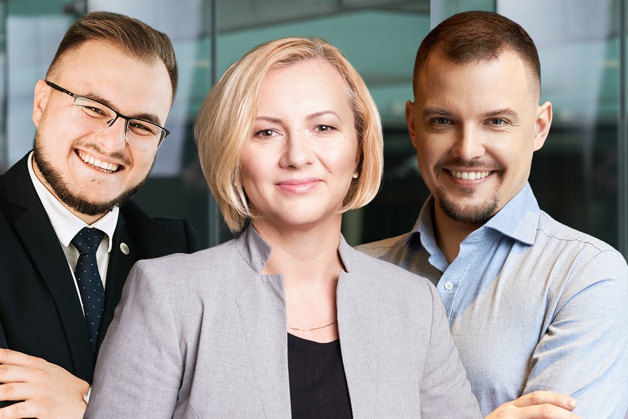 Od lewej: Krystian Bielas, CEO & Head of Business Development w firmie Besim Group, Anna Domeredzka, współzałożycielka i wiceprezes Zarządu Capital One Advisers oraz Krzysztof Adamski, CEO BetterPOS i pomysłodawca Donateo