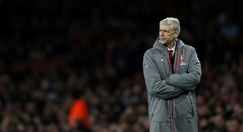 Arsenal's manager Arsene Wenger gestures during the English Premier League football match against Sunderland May 16, 2017