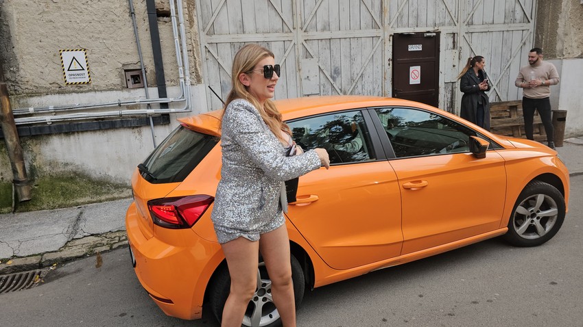 Viki Miljković na snimanju "Zvezda Granda"