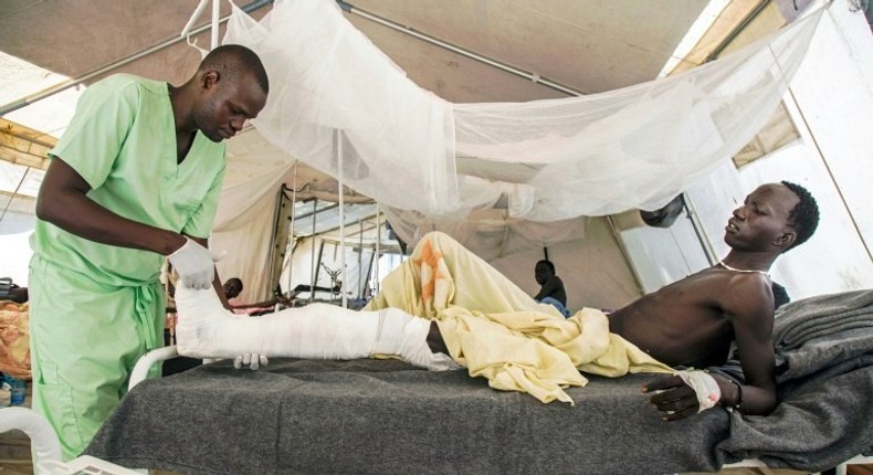 Old Fangak hospital in South Sudan has expanded from a single tent into several treatment rooms lined with white metal beds and warm blankets