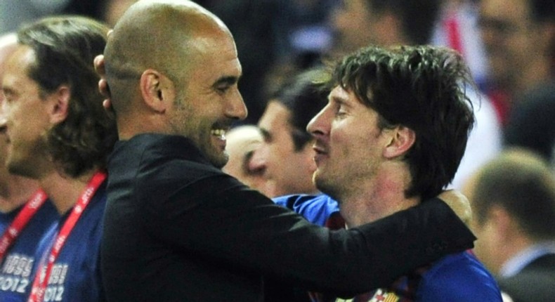 Pep Guardiola was Lionel Messi's manager at Barcelona