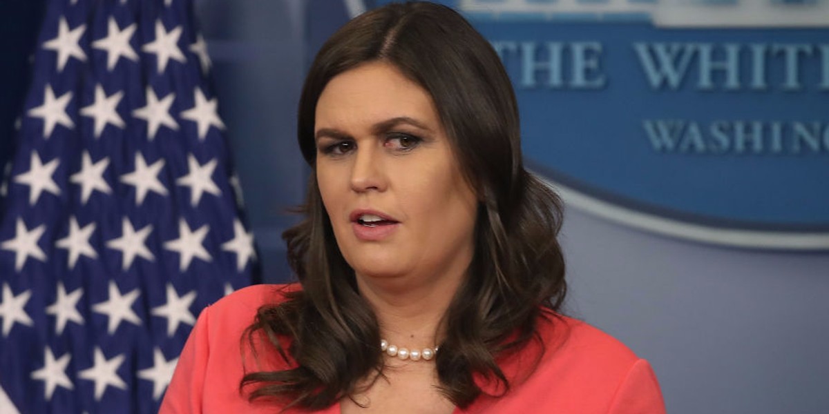 Sarah Huckabee Sanders forces White House reporters to say what they're thankful for