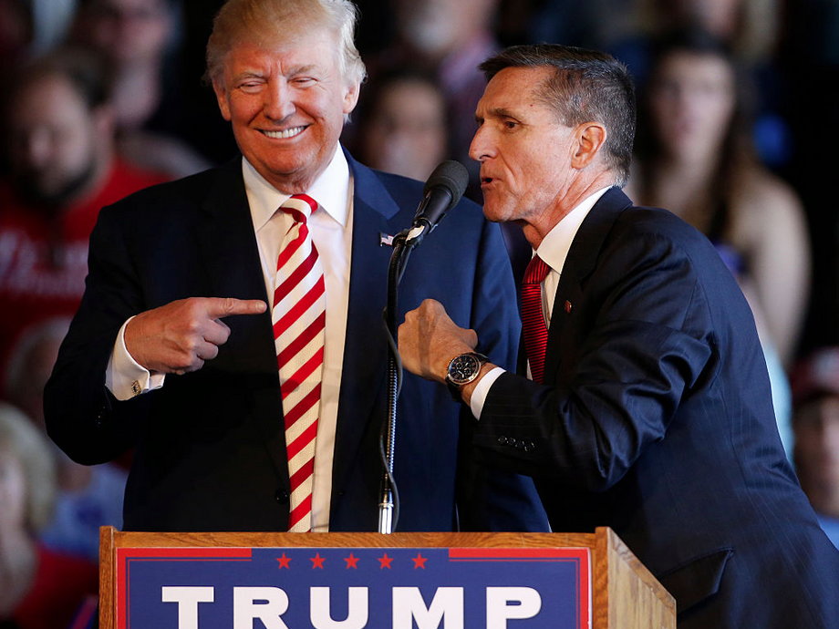 Trump and Flynn on the campaign trail.