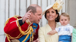 Książe Louis z rodziną na Trooping the Colour w 2019 r.