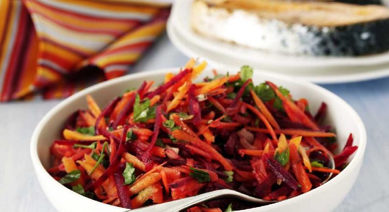 Carrot and Beetroot Salad  (Credit - BBC Good Food)