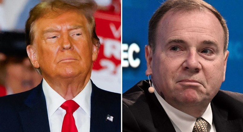 Trump hates alliances. He hates an obligation where he'd have to live up to something, Ben Hodges (right), a former commander of US Army Europe, said of Donald Trump's (left) views on NATO.Julia Nikhinson/AFP via Getty Images; Michal Cizek/AFP via Getty Images