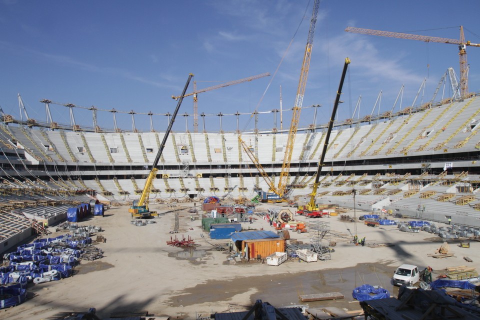 Dwa lata budowy Stadionu Narodowego