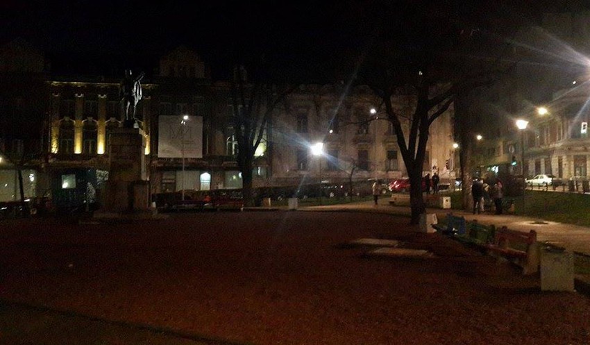 Park vojvode Vuka večeras je pust