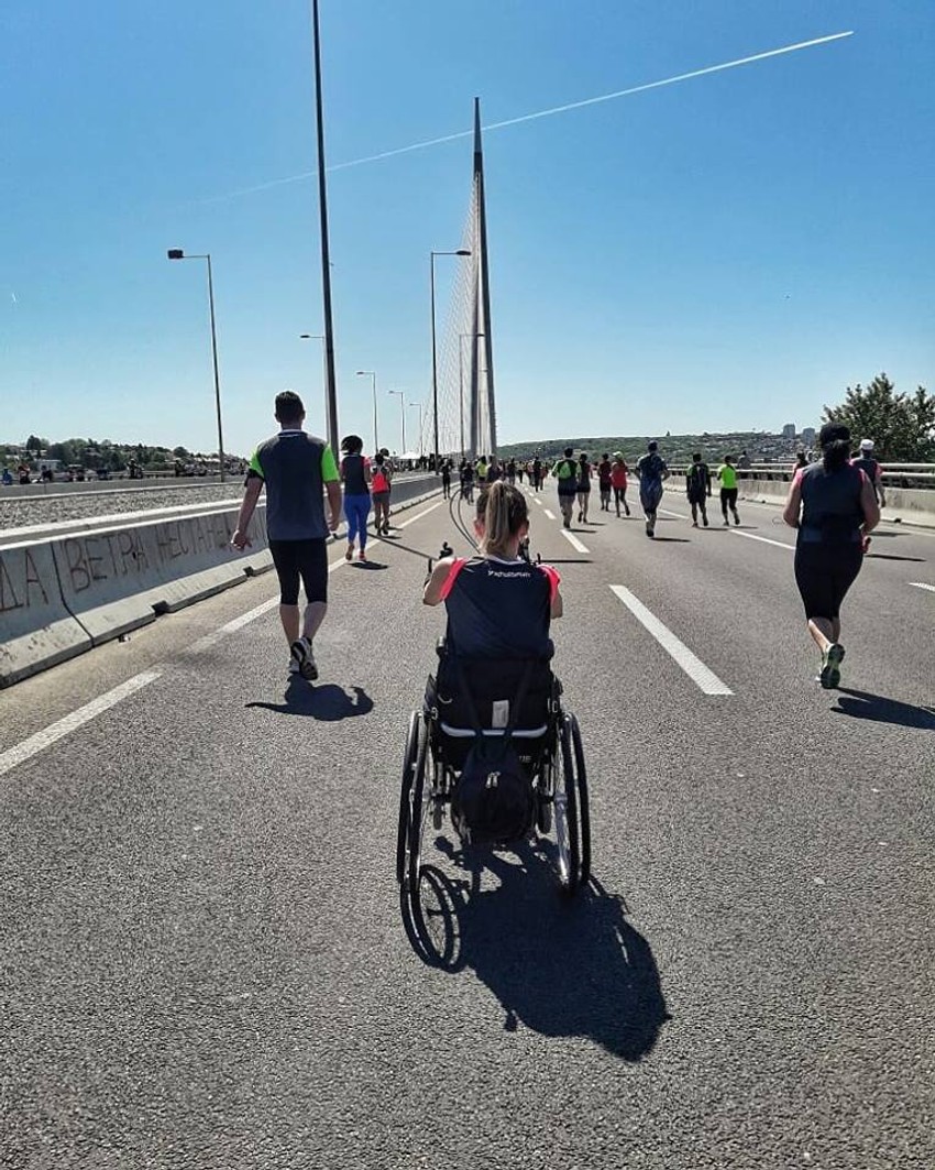 Milica Knežević na Beogradskom maratonu