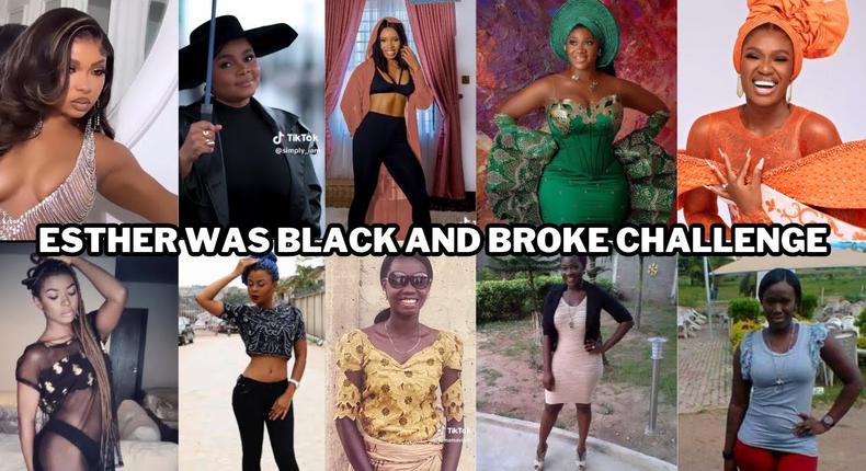 Esther was Black and Broke Challenge [Youtube]
