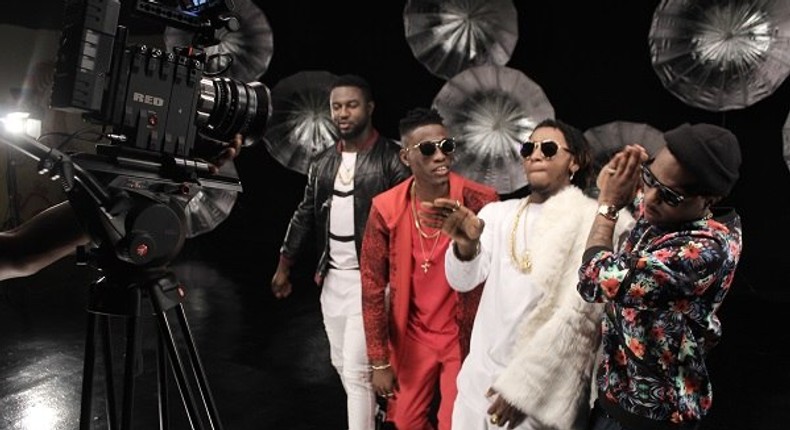 LK Kuddy, Wizkid, Yung6ix star in 'With you' (remix) video shoot