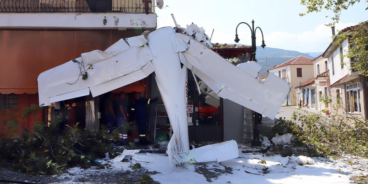Katastrofa samolotu w Grecji. Za sterami siedział 19-latek