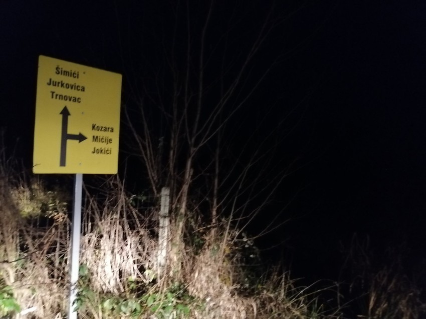 Mesto pada aviona na Kozari