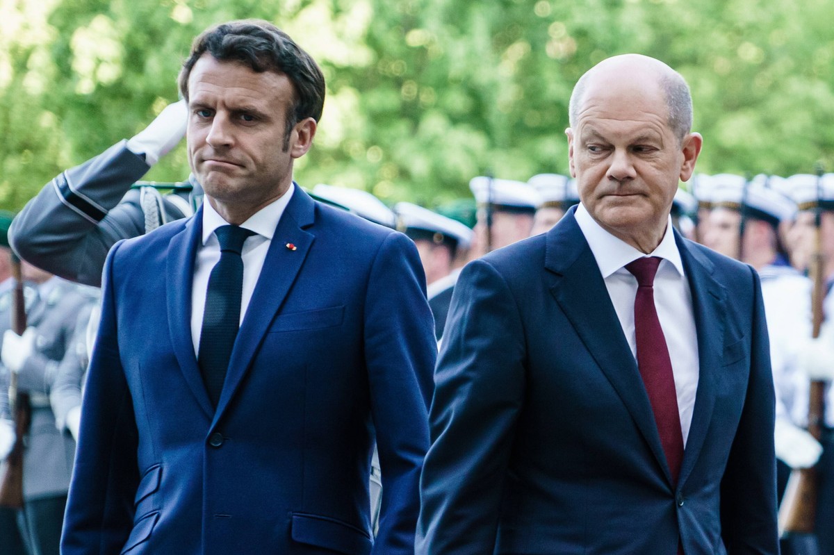 Emmanuel Macron i Olaf Scholz