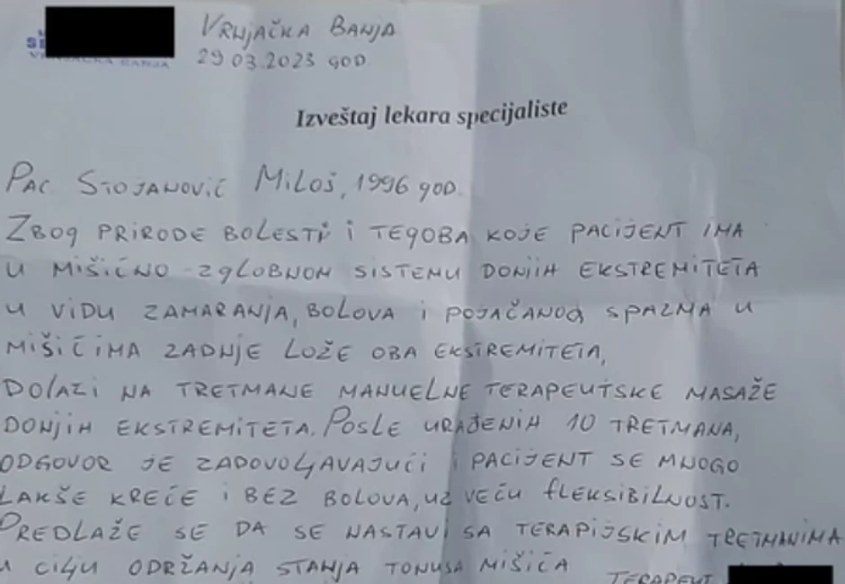 mišljenje terapeuta