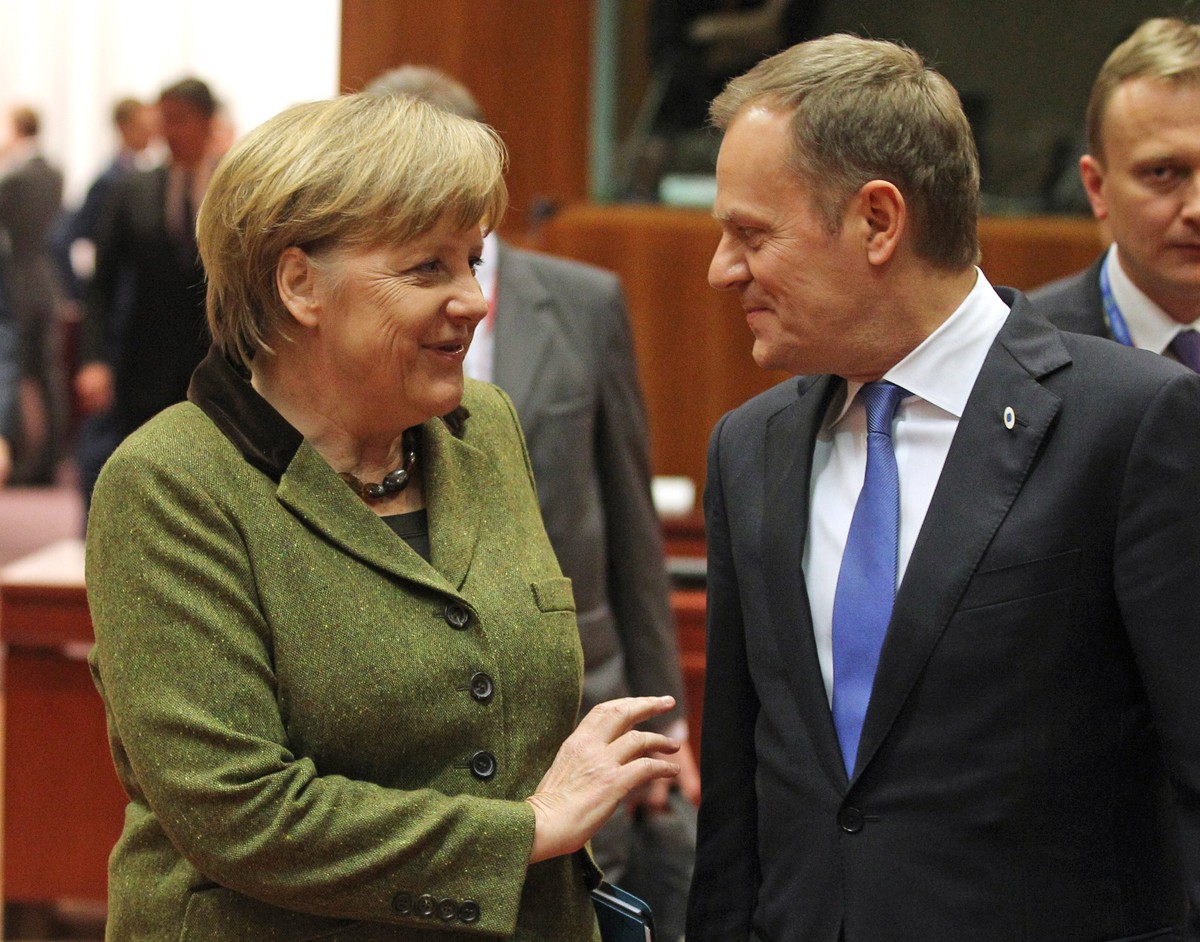 Donald Tusk i Angela Merkel