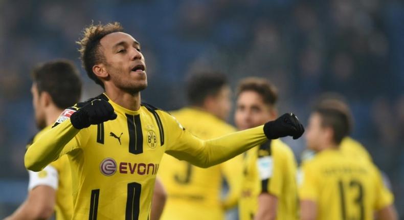 All eyes will be on Dortmund, where the German league's top two strikers Borussia's Pierre-Emerick Aubameyang (pictured) and Bayern's Robert Lewandowski go head-to-head