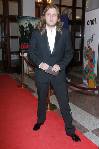 Piotr Woźniak-Starak na premierze 'Kamieni na szaniec'