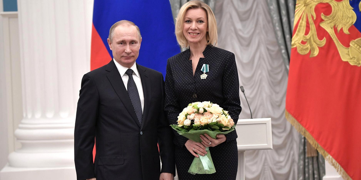 Ulubienia Putina, rzeczniczka MSZ Rosji, Maria Zacharowa