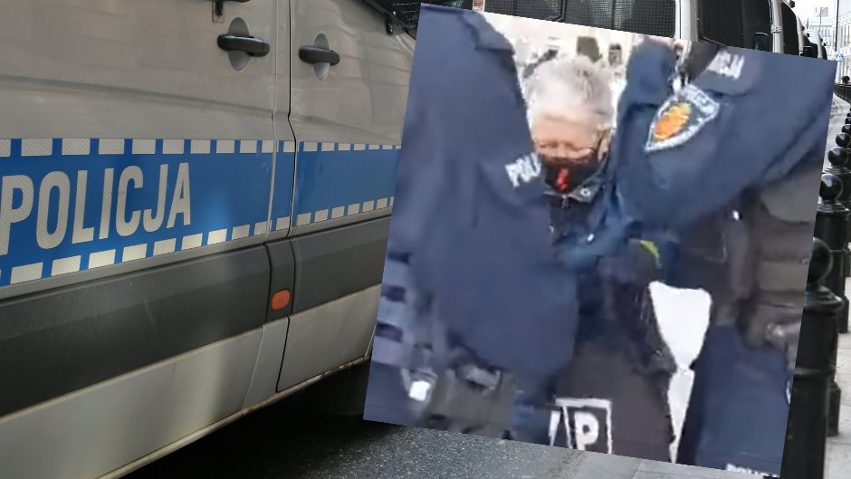 "Babcia Kasia" została zatrzymana przez policję podczas demonstracji w rocznicę katastrofy smoleńskiej