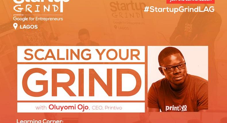 June edition of Startup Grind Lagos with Printivio CEO Oluyomi Ojo. 