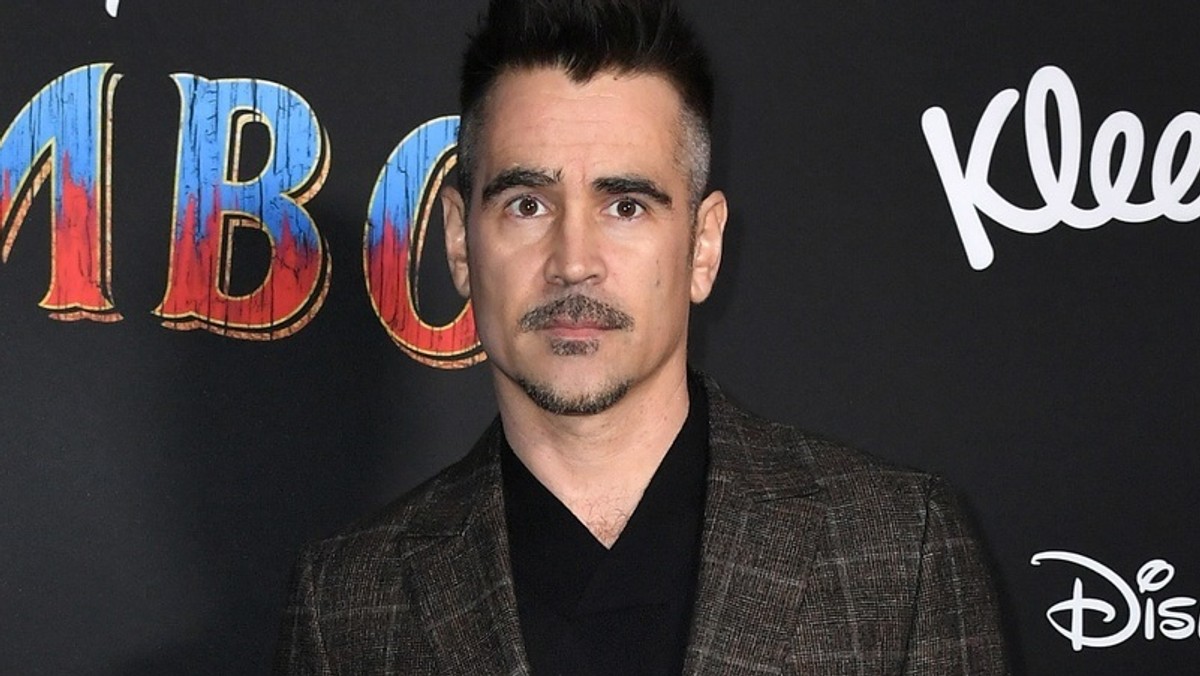 Colin Farrell z synem na premierze filmu "Dumbo"