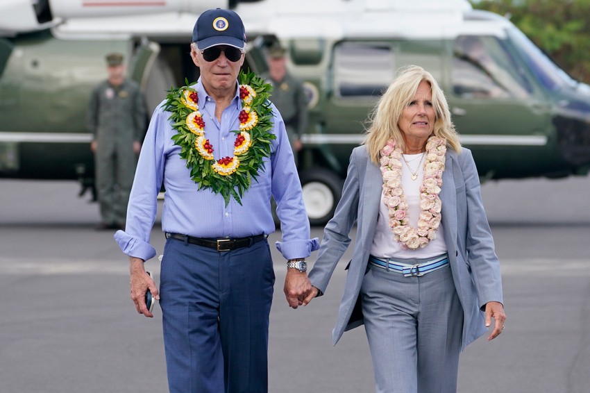 Poseta Džoa Bajdena Lahajni na ostrvu Maui, Havaji, nakon katastrofalnih požara