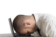 Businessman sleeping