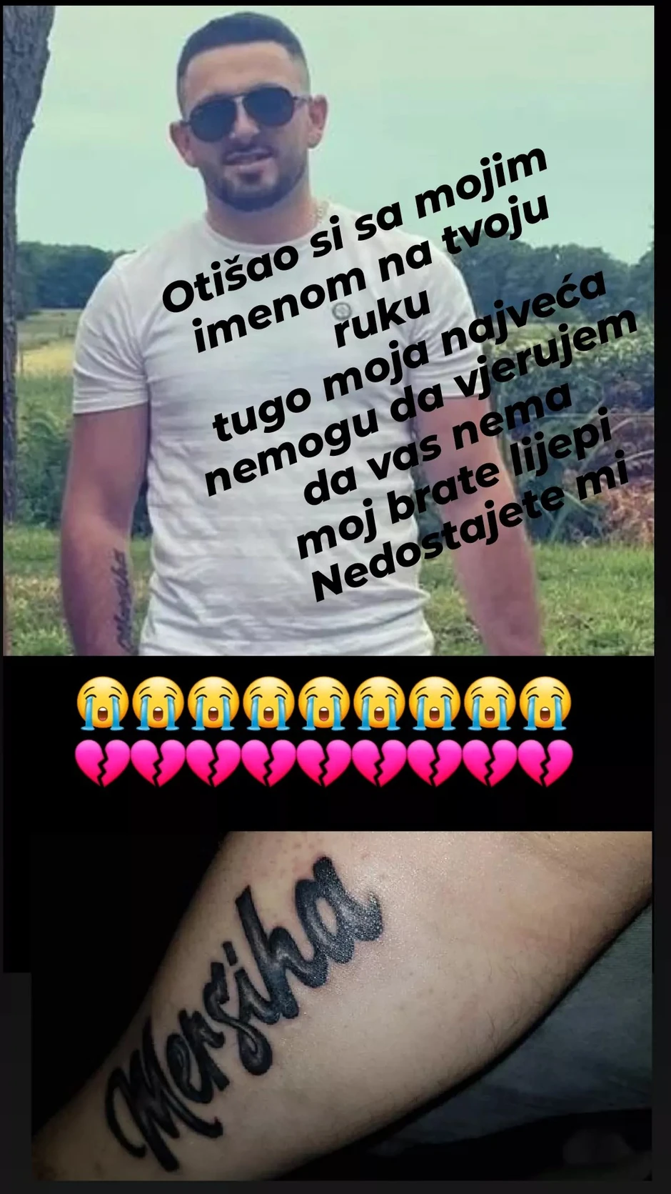 Potresna poruka neutešne sestre