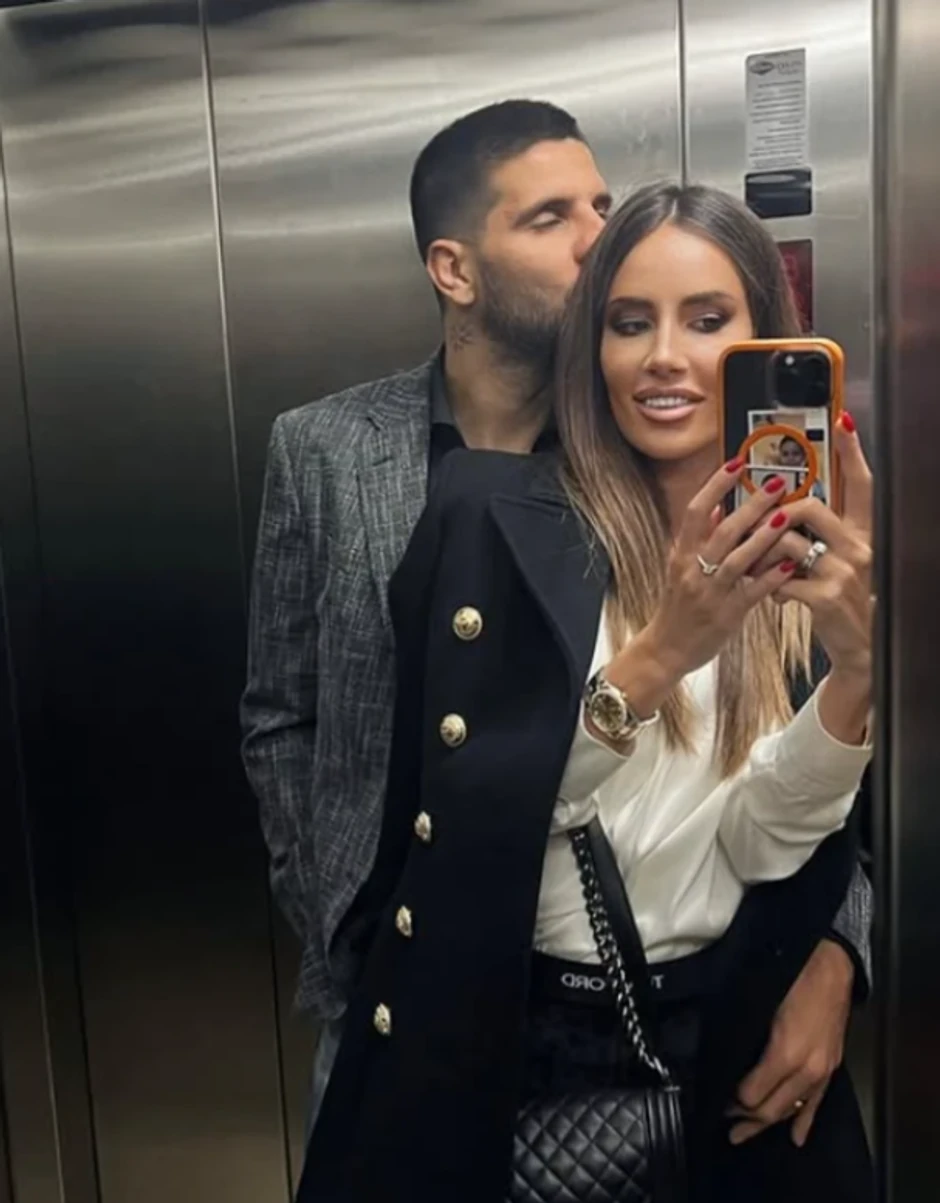 Aleksandar Mitrović sa suprugom Kristinom