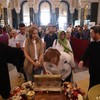Celivanje pojasa Presvete Bogorodice u Hramu Svetog Save  