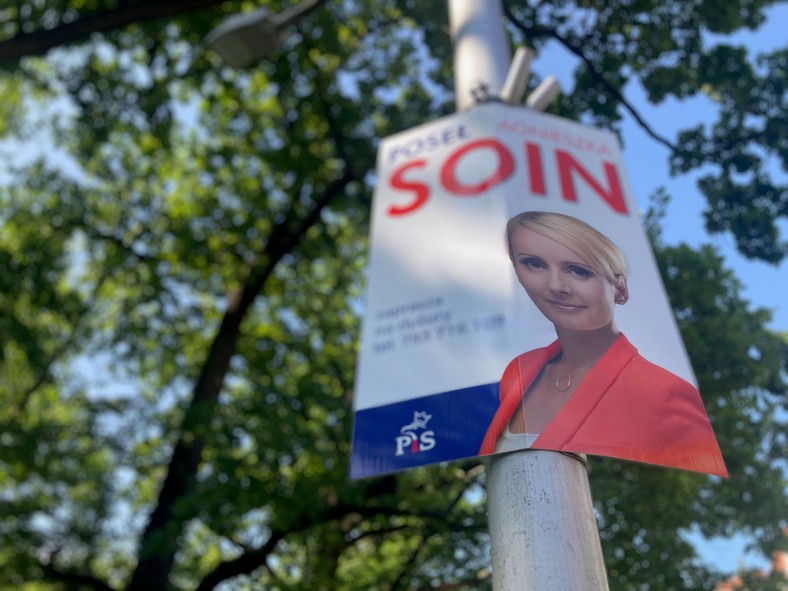 Plakat posłanki PiS Agnieszki Soin