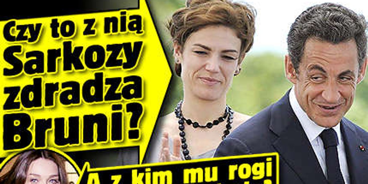 Zobacz, z kim Sarkozy zdradza Bruni?