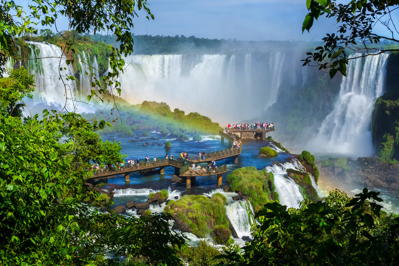Wodospad Iguazú w Ameryce Południowej