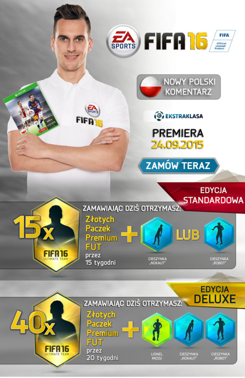 FIFA 16 - edycje przedsprzedażowe i ceny 