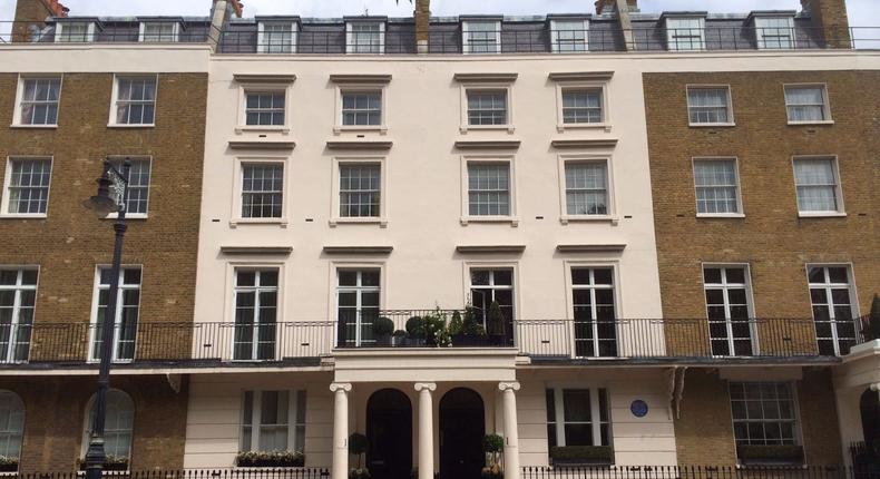 Eaton Square is home to one of the most expensive houses on the London property market.