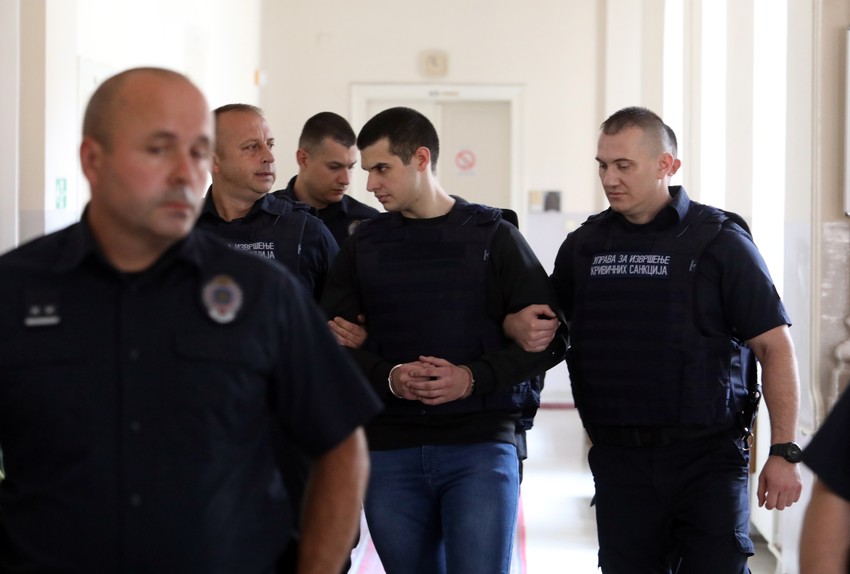 Uroš Blažić na suđenju 