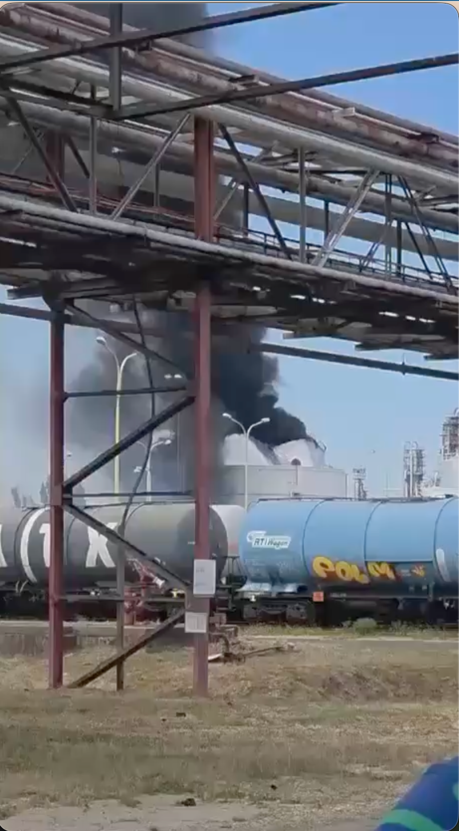 Požiar v Slovnafte.