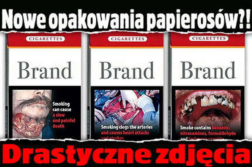 Nowe opakowania papierosów?! Drastyczne zdjęcia