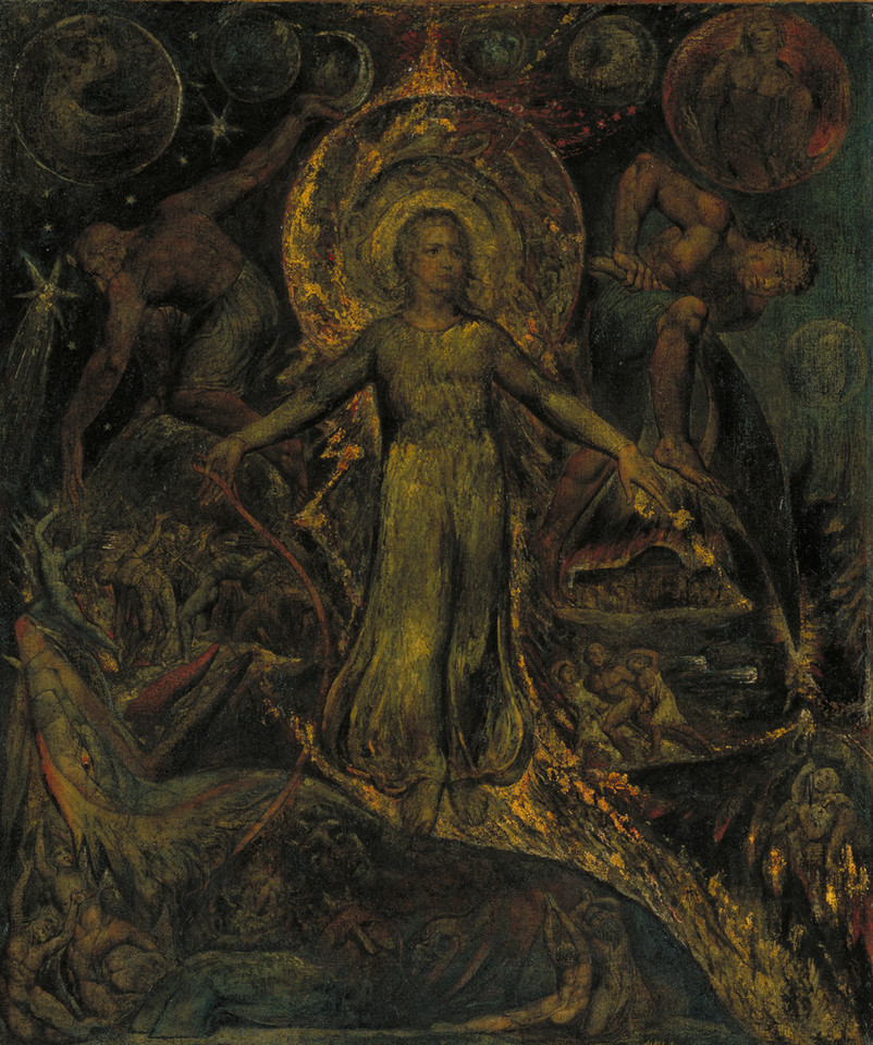 William Blake, "The Spiritual Form of Pitt Guiding Behemoth" (1805)